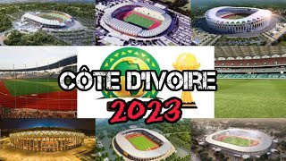 CAN 2023 un aperçu des stades de la côte divoire [upl. by Notffilc798]