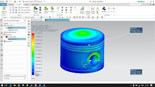 Analysis on Piston in NX Nastran [upl. by Wetzel]