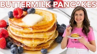 My Goto Super Easy Buttermilk Pancakes Recipe [upl. by Rothberg443]