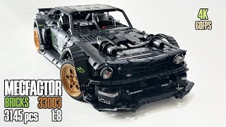 DECOOL 33003 18 Ford Mustang Hoonicorn Technic Series 4K 60FPS  Fast Brick Build [upl. by Beitz792]