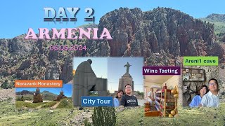 Armenia DAY 2 PT2 Areni 1 Cave  Noravank Monastery  City Tour  TRAVEL VLOG ARMENIA 2024 [upl. by Lough322]