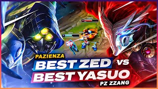 TOP 1 ZED vs TOP 1 YASUO EN İYİ OYUNCULAR KAPIŞIYOR  Wild Rift [upl. by Lupee]