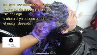 👉 Como Matizar tu cabello con SHAMPOO MORADO 😜 [upl. by Goldner]