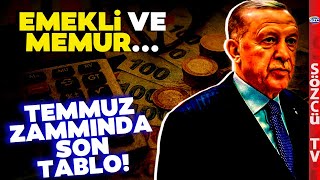 Emekli ve Memurun Temmuz Zammında Son Tablo Netleşti Enflasyon Farkı Bu Oldu [upl. by Alexio]