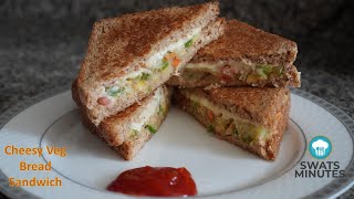 Vegetable Sandwich with Cheese  காய்கறி ரொட்டி சாண்ட்விச் [upl. by Staci709]