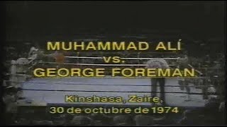 George Foreman vs Muhammad Ali en español [upl. by Ahrat]