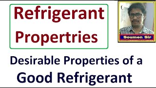 Refrigerant Properties  Desirable Properties of a Good Refrigerants  RAC [upl. by Nnylyar]