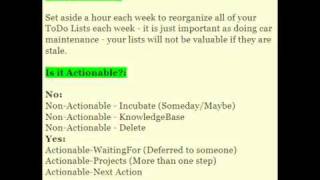 AbstractSpoon ToDo List and David Allens Getting Things Done GTD [upl. by Anilra]