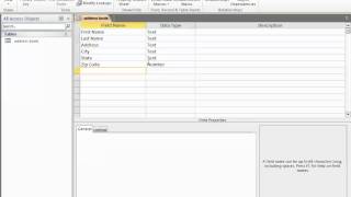 getting started with ms access  address book example [upl. by Seema]