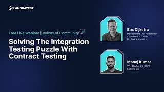 Solving the Integration Testing Puzzle with Contract Testing  VOC Ep XI  LambdaTest Webinar [upl. by Warga194]