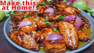 Sticky CHICKEN wings recipe❗ Perfect way to cook Chicken wings so Tasty💯 Easy Chicken Wings Recipe [upl. by Nairrod]