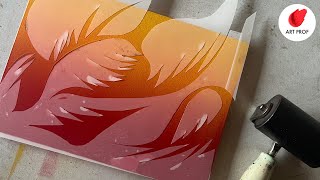 Gelli Plate amp Stencils Printmaking Tutorial Step by Step for Beginners [upl. by Hurd]