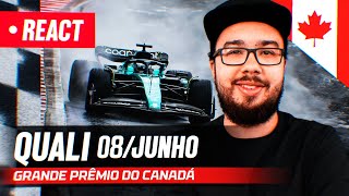 F1 REACT AO VIVO  CLASSIFICAÇÃO GP DO CANADÁ DE 2024 [upl. by Ring]