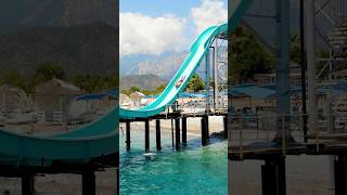 Denize uçmaya ne dersiniz kemer antalya turkey slipandsea waterpark aquapark waterslide [upl. by Attekram]