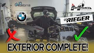 BMW M140i gets a RIEGER DIFFUSER so ML Performance  DUB CUSTOMS [upl. by Hocker]