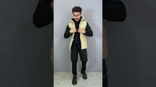 lets style a sleeveless puffer jacket dcodstyle mensfashion [upl. by Eidoj]