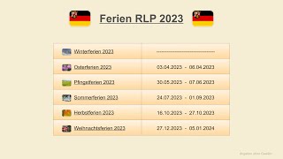 Ferien RLP 2023 [upl. by Cyndy892]