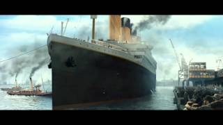 Titanic 3D  The Boat Leaving The Port  Official Clip HD [upl. by Alletneuq]