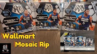 Walmart Mosaic 20232024 Mega boxes 60 Retail Worth it Couple Wembanyama RCs Cracked Blue Ice [upl. by Trauts]