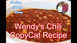 Wendys Chili  Copycat Recipe [upl. by Pas]