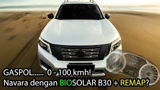 NISSAN NAVARA NP300 D23 0  100 kmh ACCELERATION on BIOSOLAR B30  REMAP PERFORMANCE UPGRADE MODS [upl. by Orodisi859]