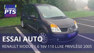 TEST  RENAULT MODUS 16 16V 110 LUXE PRIVILÈGE 2005  FRANCE [upl. by Mandelbaum879]