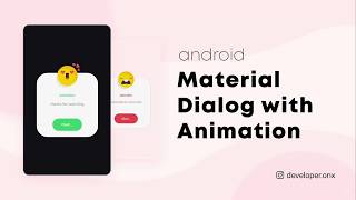 Android Material Dialog with Animation [upl. by Mcconaghy]