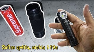 Powerful Torch Light Sofirn SP40a Nichia 519a [upl. by Mlehliw]