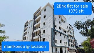 NEW 2BHK FLATS FOR SALE IN MANIKONDA  1375 SFT EAST AND WEST FACING [upl. by Arza]