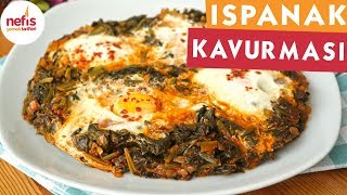 Yumurtalı Ispanak Kavurması Tarifi  Anne usulü [upl. by Jamille]