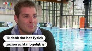 ZWEMMEN Maarten van der Weijden doet nieuwe poging Elfstedenzwemtocht [upl. by Gove]