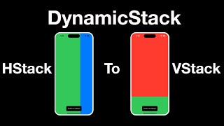 SwiftUI Dynamic Stack View  Switching from HStack to VStack [upl. by Aneetsyrk]