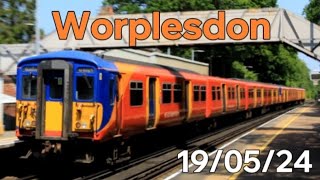 Trains at Worplesdon 190524 [upl. by Acisseg]