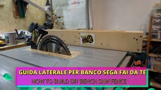 Costruire guida laterale per banco sega MLT100 How to Build DIY table saw fence for Makita MLT100 [upl. by Amsab677]