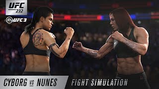 EA SPORTS UFC 3  UFC 232 Simulation  Cris Cyborg vs Amanda Nunes [upl. by Beard939]