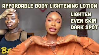 AFFORDABLE LIGHTENING BODY LOTION UNDER 10K THAT GIVES YOU 23 SHADES LIGHTER [upl. by Wheeler]