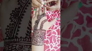 Back side Simple mehndi design henna shorts shortsviral [upl. by Cahra]