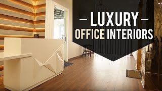 Luxury Office Interiors  Rishabh Vihar Office Design  91 9315950993 [upl. by Odraccir]