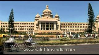 Vidhan Soudha State Legislative Assembly Building Bangalore Karnataka [upl. by Blakeley]