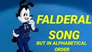 Animaniacs  Falderal song Multilanguage but its in alphabetical order [upl. by Gareth336]