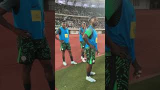 Osimhen Awoniyi and Senior man stop and stare AFCONQ2025 AFCON [upl. by Dnomse]