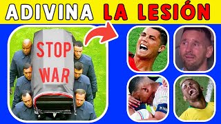 ¿Quién está llorando ¡Adivina la lesión Adivina el jugador por lesión Ronaldo Messi [upl. by Egamlat182]