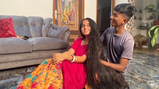 Manisha’s longhair play by Suman  longhair play by male  Bengali longhair story video [upl. by Christye812]