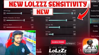 New LolzZz Gaming Sensitivity Settings  Lolzzz Gaming New Sensitivity Settings  Mr Emoji Gaming [upl. by Llenyt]