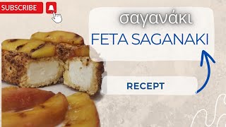 Feta saganaki pohovani sir  grčki specijalitet ukusno [upl. by Weinberg]