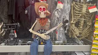 gemmy skeleton banjo reno depot 2024 [upl. by Eslek499]