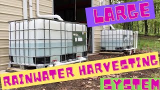 Large Rainwater Harvesting System [upl. by Hayidan]