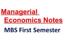 Managerial Economics Chapter 1 MBS First Semester Nepal Economics [upl. by Assiralk960]