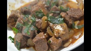 Bœuf champignons sauce vin rouge au cookeo [upl. by Franz809]