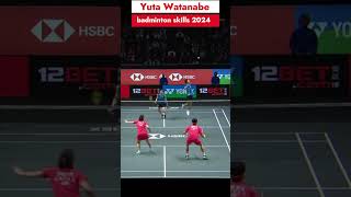 Yuta Watanabe Badminton Skills 2024 バドミントン shorts yutawatanabe [upl. by Strang]